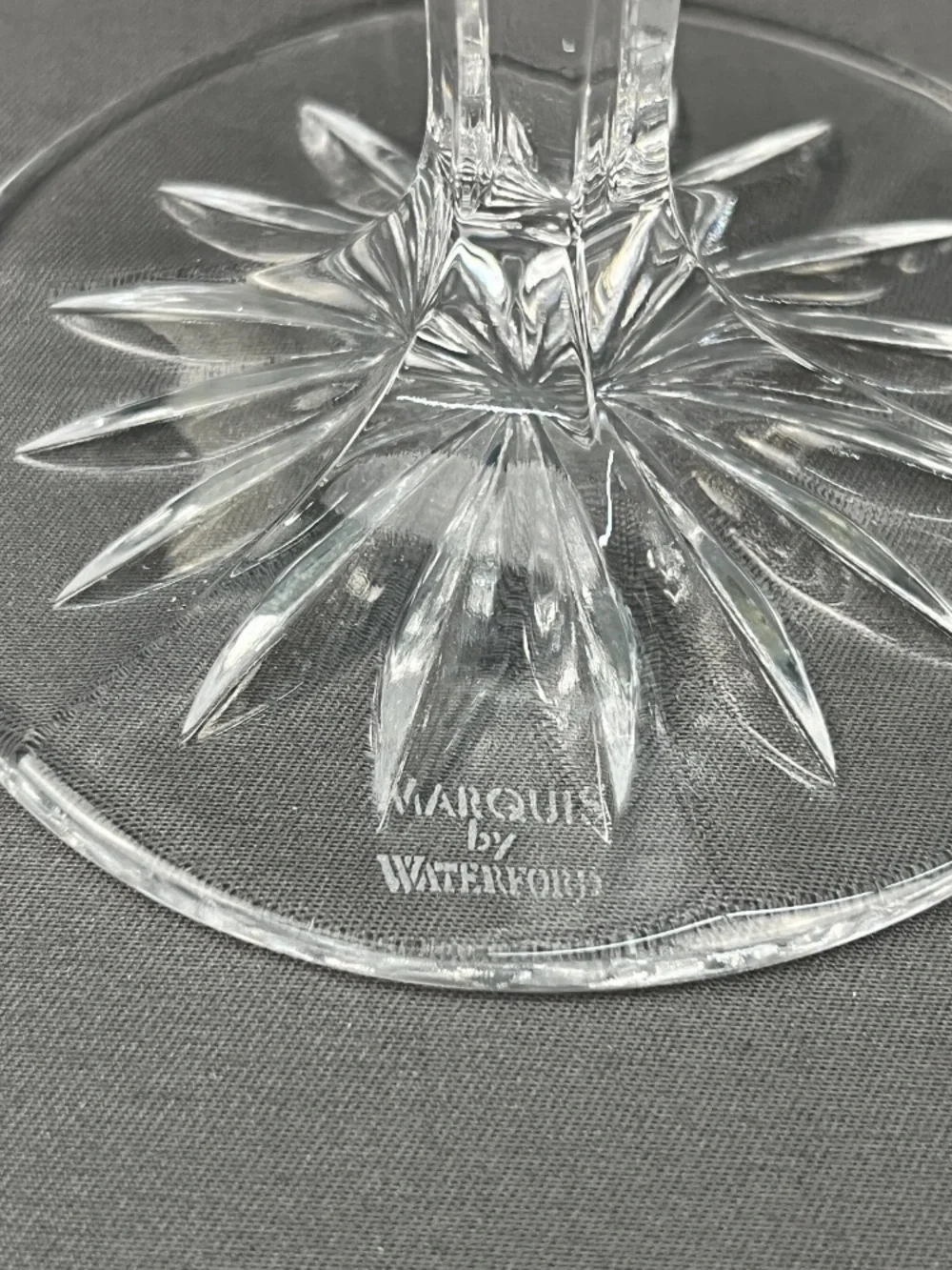 Marquis By Waterford Set of 7 Cut Crystal Champagne Flutes